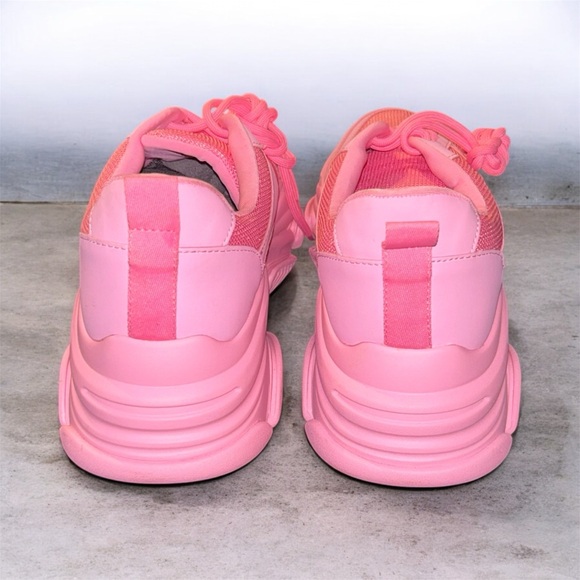 Steve Madden Chunky Pink Sneakers - Picture 3 of 7